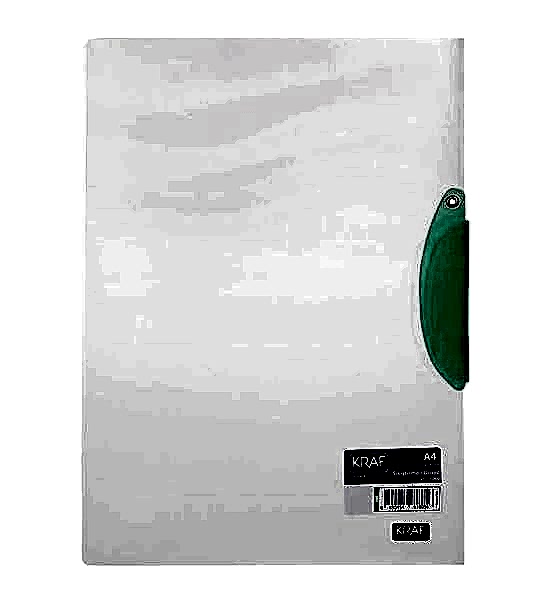 Kraf 1060 Şeffaf Quick Clip Sıkıştırmalı Dosya Yeşi