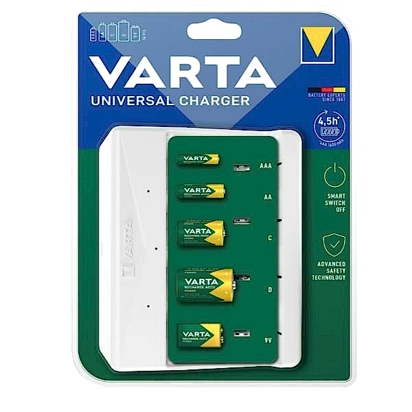 Varta AA/AAA/C/D/9V Universal Pil Şarj Aleti