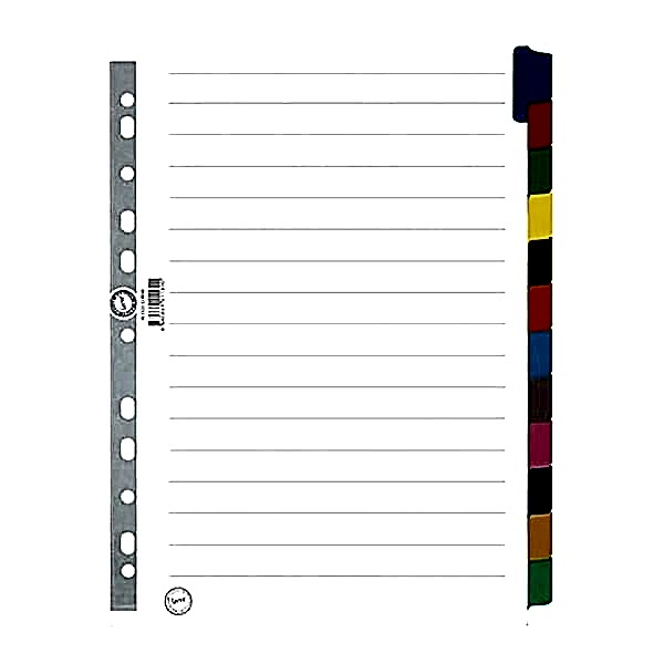 Serve SV-5525-K A4 12 Renkli Karton Ayraç