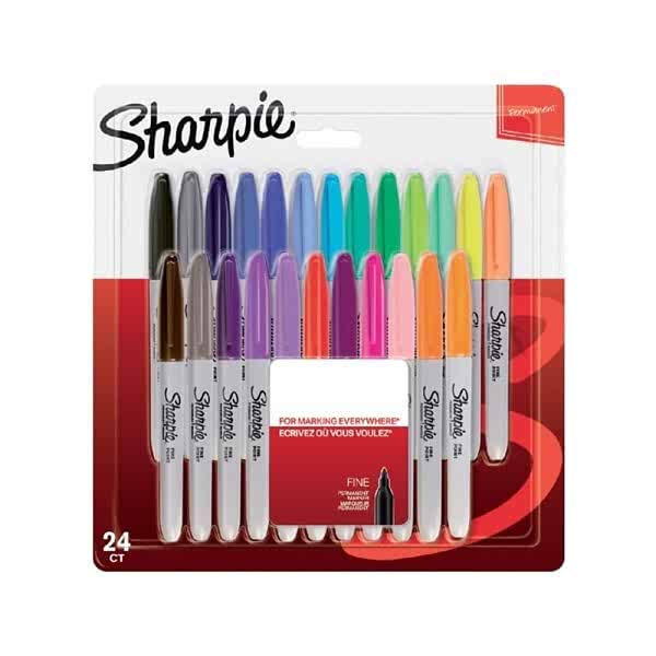 Sharpie 2065405 24 lü Blister Fine Permanent Markör Kalem