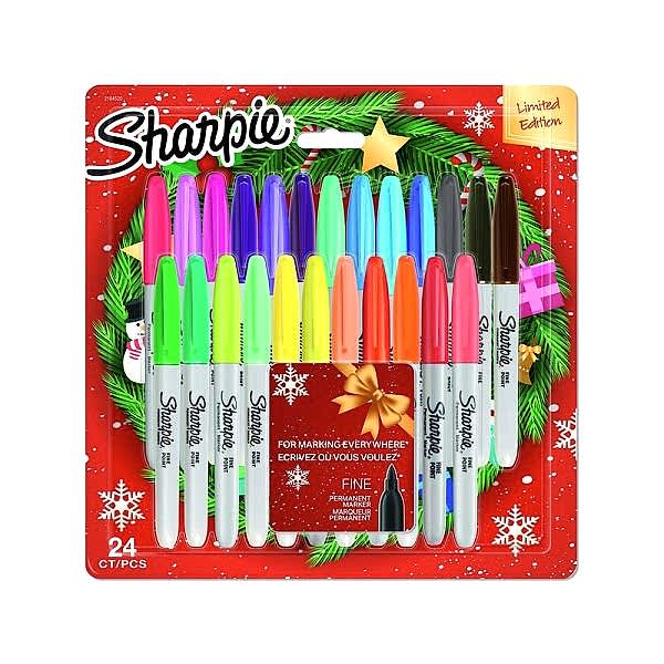 Sharpie 2164520 24 lü Blister Yılbaşı Permanent Markör Kalem