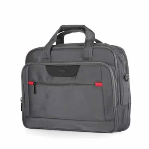 ÇÇS 71386 Omuz Askılı Çift Bölme Gri Evrak Ve Laptop Çantası