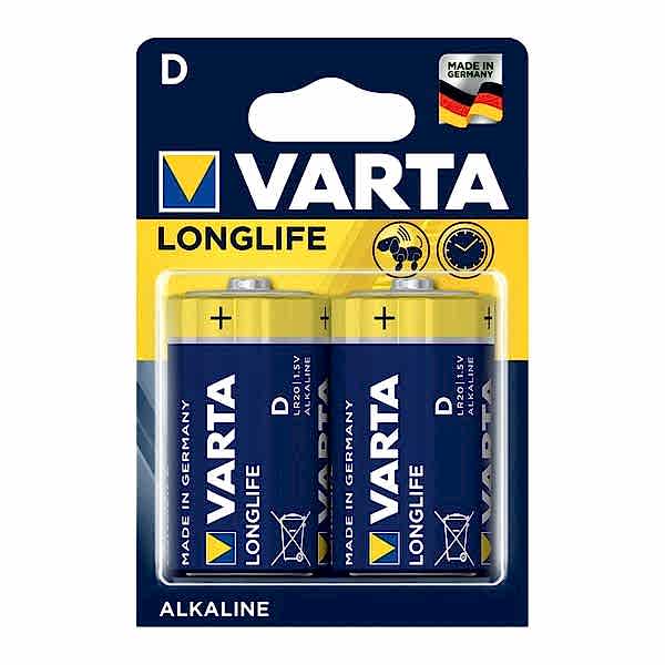 Varta Longlife  Alkalin 2 li Büyük Pil