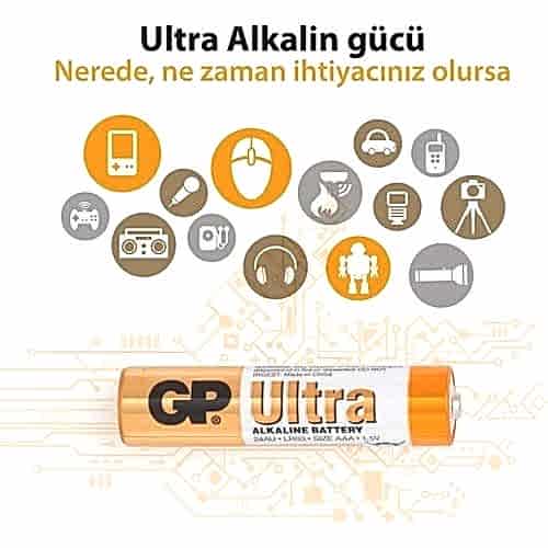 Gp 24AUMB-U 4 lü Ultra Alkalin İnce Kalem Pil