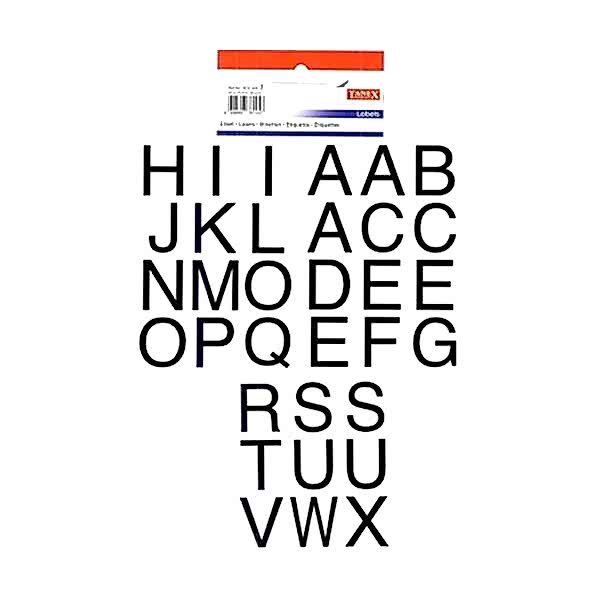 Tanex STC-426 3 lü Şeffaf Harf Etiketi