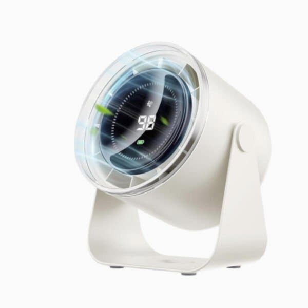 Daxi AF02 İnci Beyazı Portatif Masaüstü Dijital Vantilatör