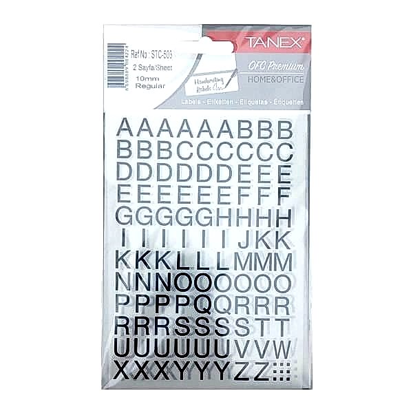 Tanex STC-503 10 mm 2 li Harf Etiketi