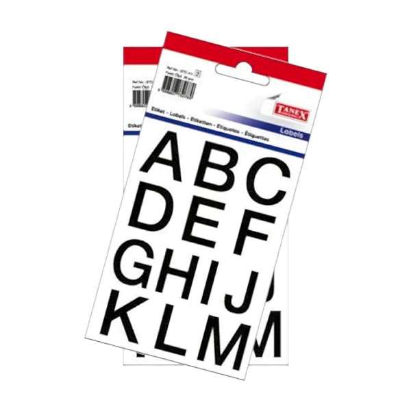 Tanex STC-411 2 li Şeffaf Harf Etiketi