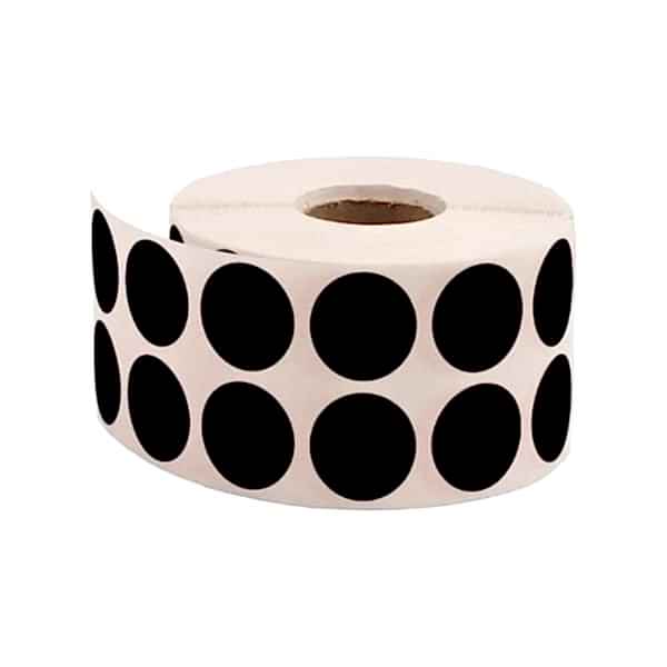 Tanex 20 mm 2500 li Siyah Nokta Etiket