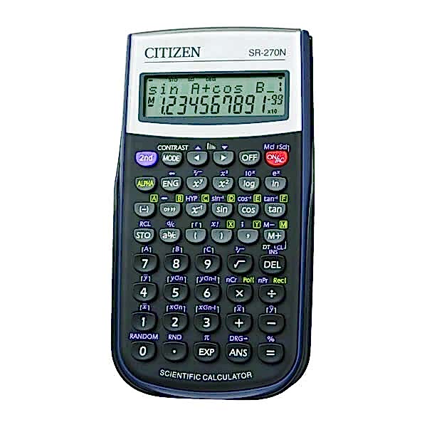Citizen SR-270N Siyah Bilimsel Hesap Makinesi
