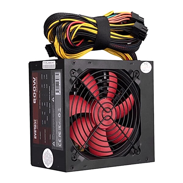 Everest EPS-600A 600W 12 cm Fanlı 4 Sata Aktif Pfc PSU Güç Kaynağı