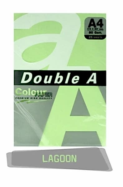 Double A A4 80gr 25li Renkli Pastel Lagoon Kağıt