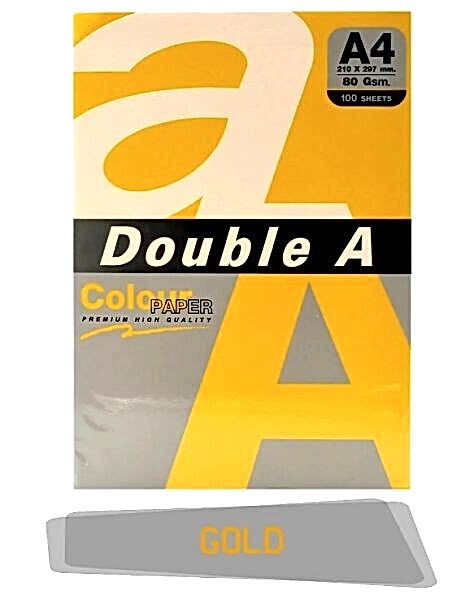 Double A A4 80gr 25li Altın Rengi Kağıt