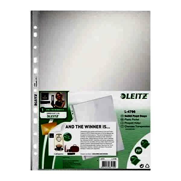 Leitz 4796 Buzlu A4 100 Lü 11 Delikli Poşet Dosya