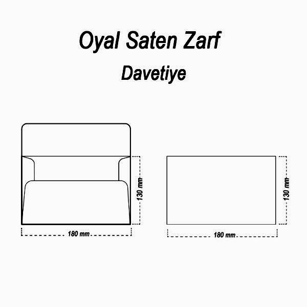 Oyal 13x18 160gr 50li Pembe Saten Zarf