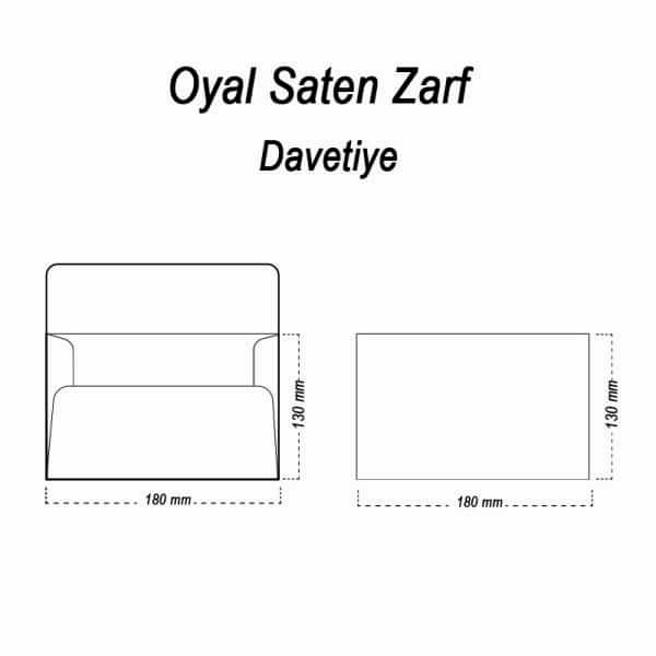 Oyal 13x18 160gr 50li Altın Saten Zarf