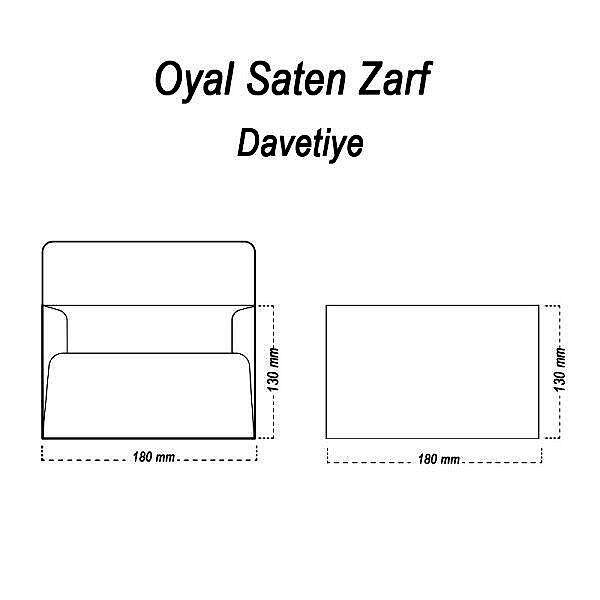 Oyal 13x18 160gr 50li Koyu Pembe Saten Zarf