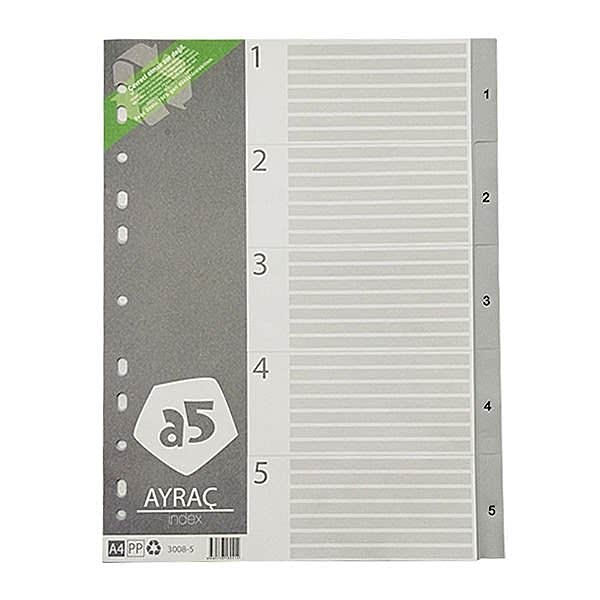 A5 3008-5 1-5 Rakamlı PP Seperatör