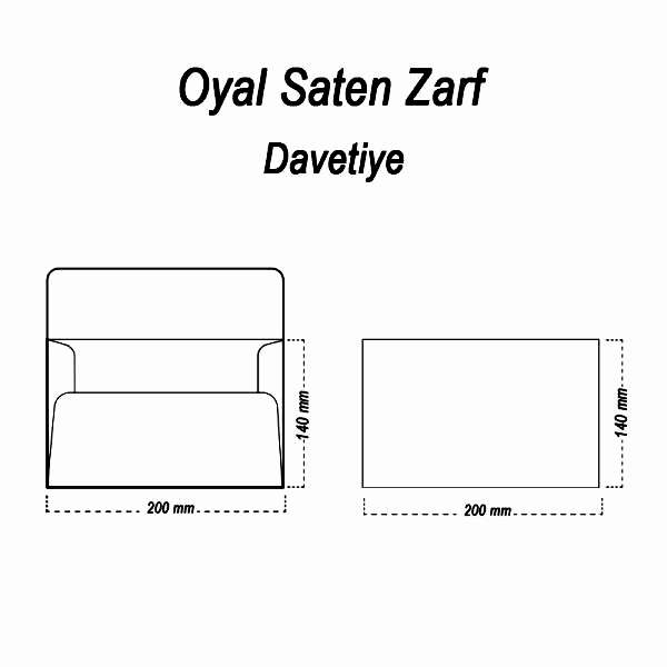 Oyal 14x20 160gr 50li Füme Saten Zarf