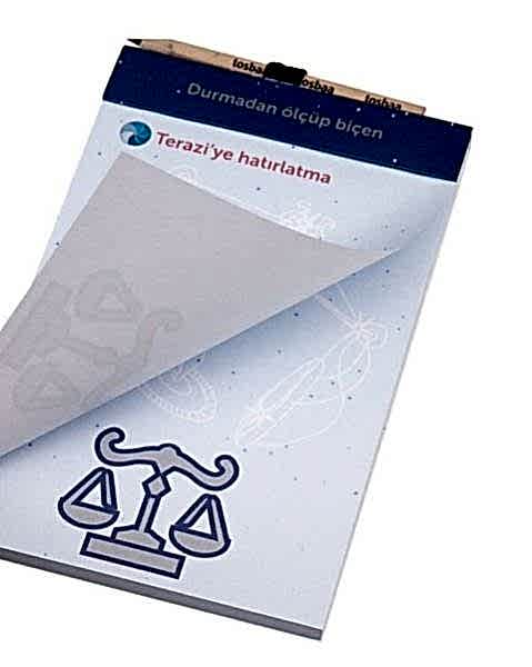 Tosbaa Terazi 10x16 Burçlar Serisi Kalemli Defter