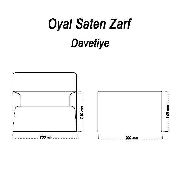 Oyal 14x20 160gr 50li Koyu Pembe Saten Zarf