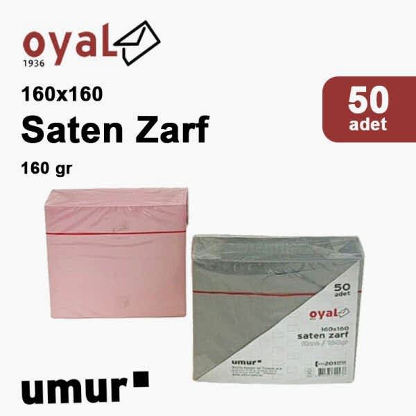 Oyal 160x160 160gr 50li Füme Saten Zarf
