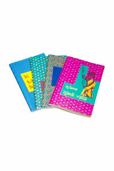 Tosbaa 13x19.5 Tabi Tabi Serisi Bi Tık Çizgisiz Defter