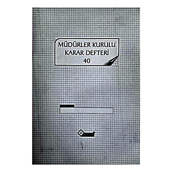 Uysal 40 Yaprak Müdürler Kurulu Karar Defteri