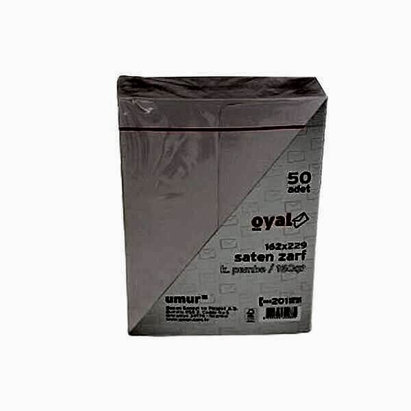 Oyal 162x229 160gr 50li Koyu Pembe Saten Zarf