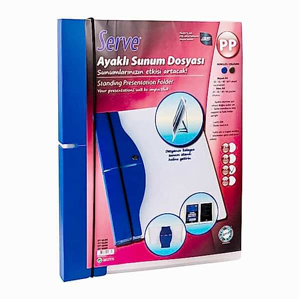 Serve Sv-6840 40 Yaprak Ayaklı Lacivert Sunum Dosyası