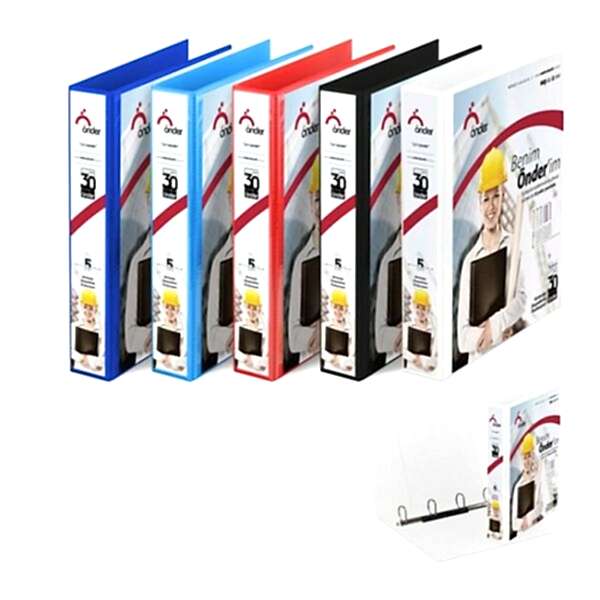 Önder 2013-2 4 Halkalı 3 cm Kırmızı Firma Klasörü