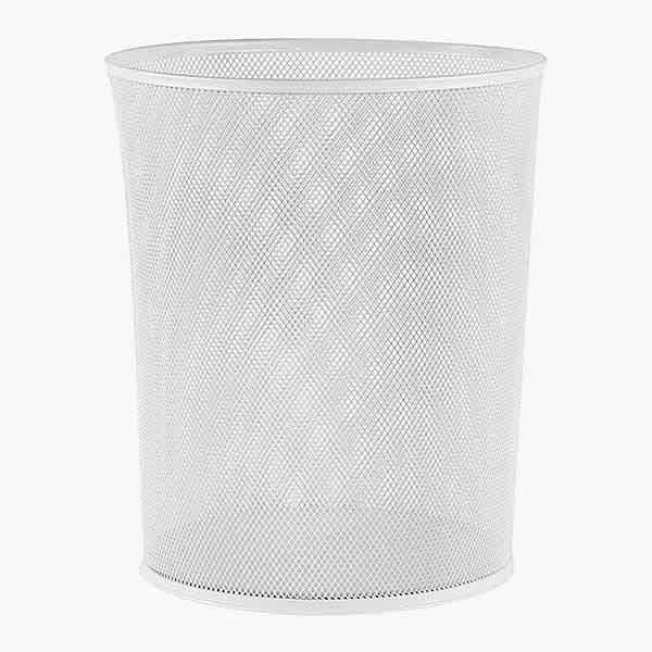 Globox 6264 Beyaz Metal Çöp Kovası