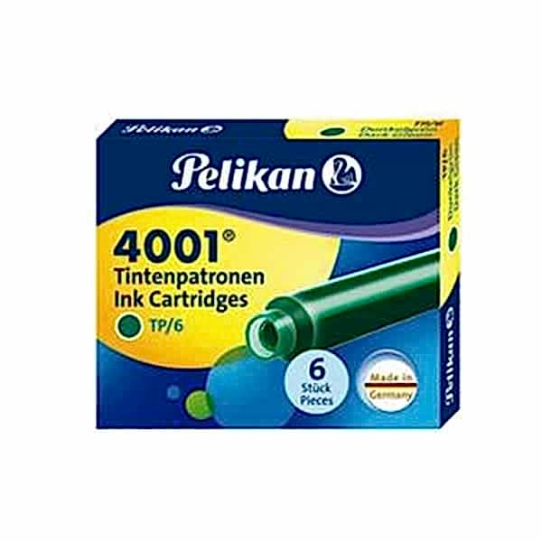 Pelikan 4001 6 lı Koyu Yeşil Dolma Kalem Kartuşu