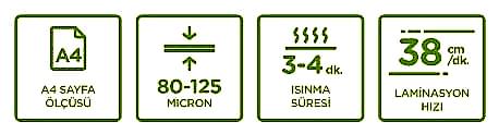 Escrito Layun Ev ve Ofis Tipi Laminasyon Makinesi