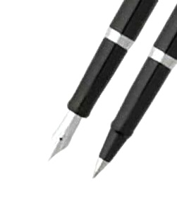 Sheaffer 9470-0/2 Sagaris Parlak Siyah Dolma Kalem & Tükenmez Kalem Set