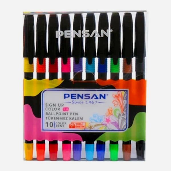 Pensan Sign Up 10 lu 1 mm Tükenmez Kalem