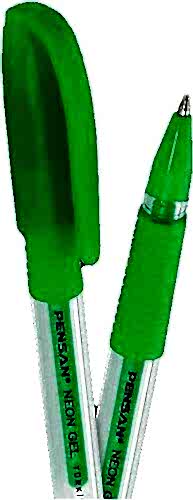 Pensan 1,0 mm Neon Yeşil Jel Tükenmez Kalem