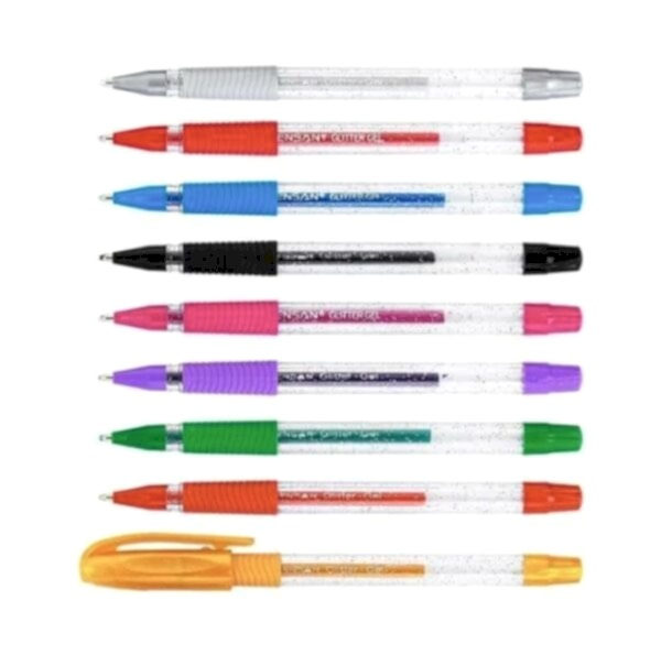 Pensan 1,0 mm Yeşil Simli Jel Tükenmez Kalem