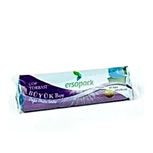 Ersopack 65x80cm 85gr Büyük Boy Mavi Çöp Torbası