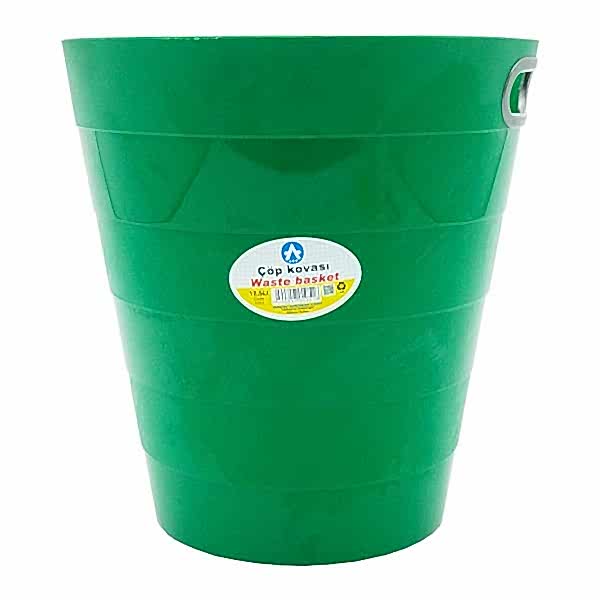 Ark 1051 27,5x30cm 12,5 Lt Yeşil Çöp Kovası