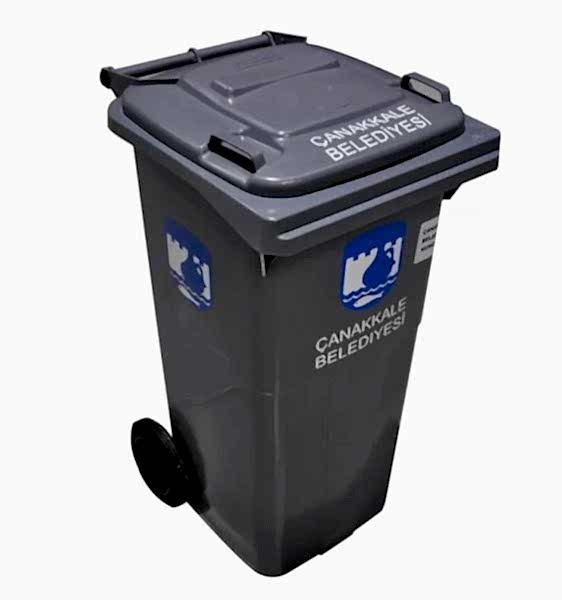 Ofisostim Ral 6020 120 Lt Yeşil Standart Çöp Konteyneri