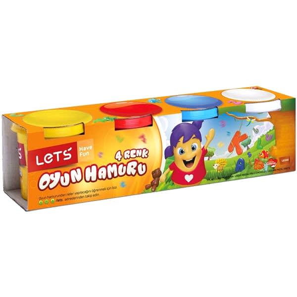 Lets L8340 600 gr 4 lü Antibakteriyel Oyun Hamuru