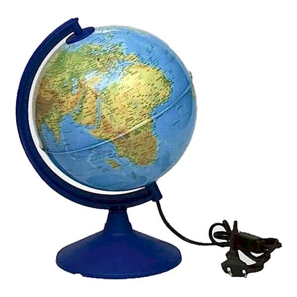 Gürbüz 41261 Fiziki-Siyasi Işıklı 26 cm Küre