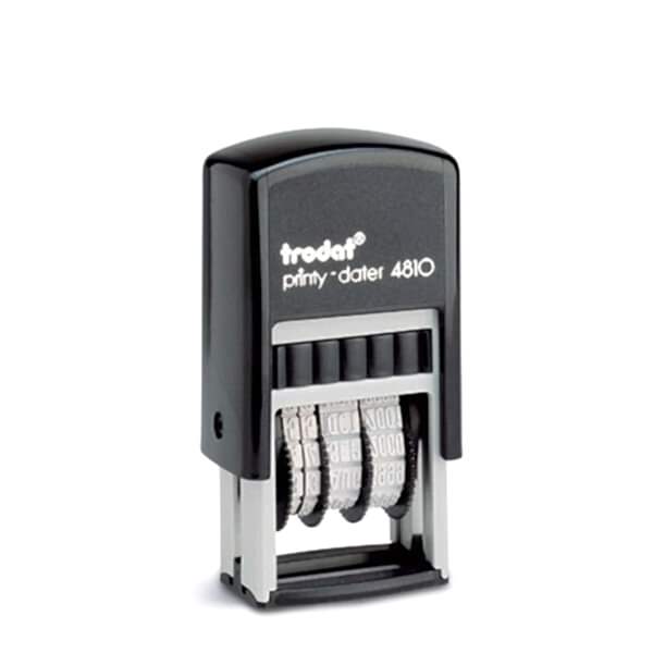 Trodat 4810 Siyah Keçe İngilizce Tarih Damgası Boş Kaşe