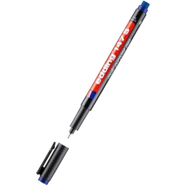 Edding ED-14703 Mavi Silgili Asetat Kalemi