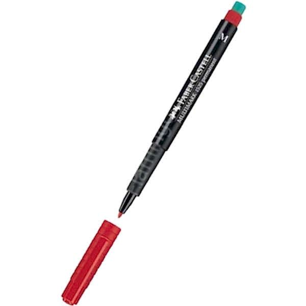 Faber Castell Permanent M Kırmızı Asetat Kalemi