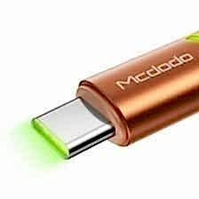 Mcdodo CA-7842 Koyu Turuncu Işıklı Lightning Data Şarj Kablosu