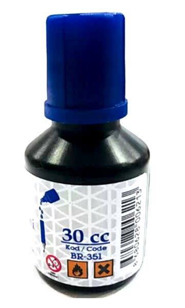 Brons BR-351 30 cc Mavi Tahta Kalem Mürekkebi