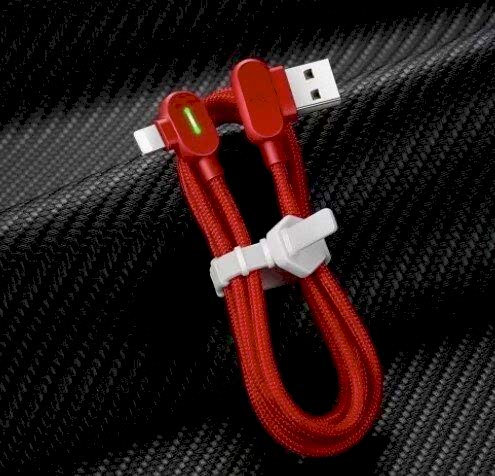 Mcdodo CA-4672 90° Çift Yönlü Ledli Lightning Şarj Kablosu