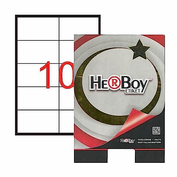 Herboy HB-1610 105mmX57mm Beyaz Lazer Etiket